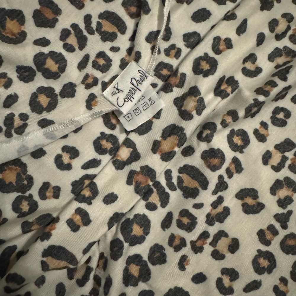 Leopard Print Copper Pearl Swaddle